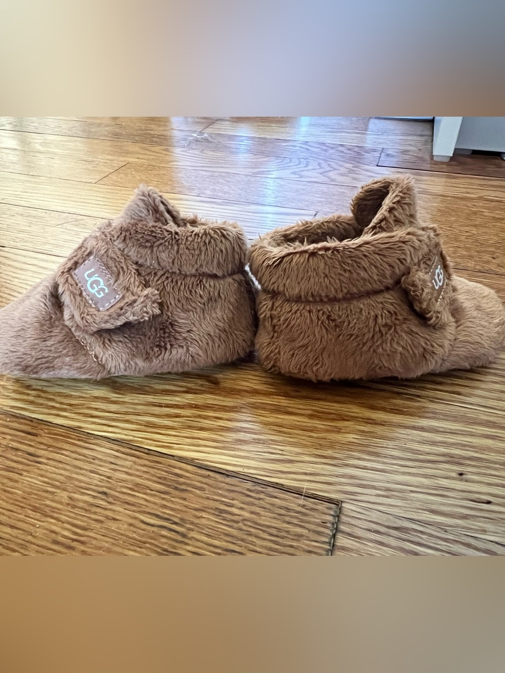 UGG Chestnut Plush Slip-On Baby Booties
